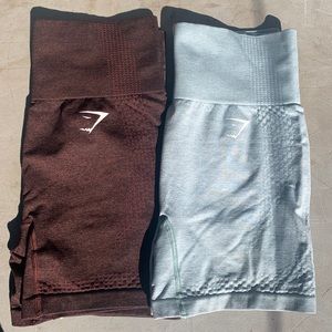 Two Gymshark Small vital shorts